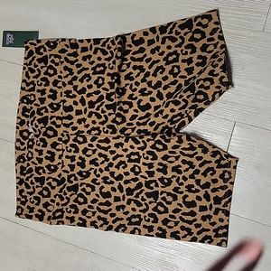 Women's cheetah print shorts